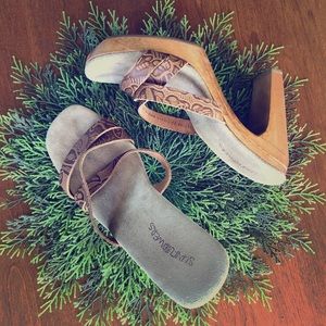 Sunflowers Chunky Heels